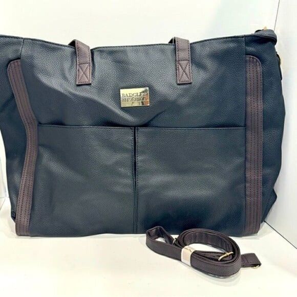 Badgley Mischka -Rose Vegan Leather Tote Weekender CarryOn, bag, duffle bag New - Picture 9 of 10